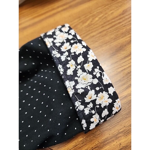 Cactus Man Ricky Singh XXL Black white dots Floral Flip Cuff Button Up LS Shirt - Picture 6 of 7